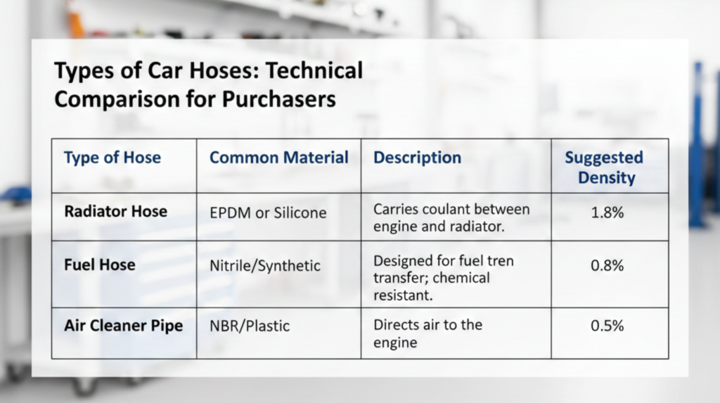 Types of Radiator Hoses 