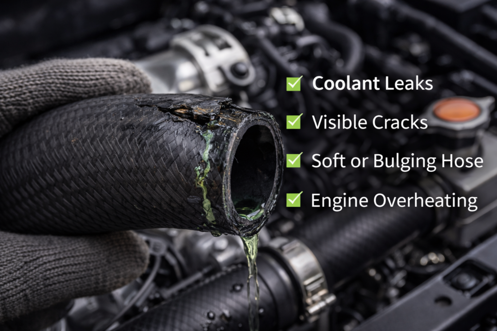 bossrubbercancas Car Radiator Hose Needs Replacement Signs