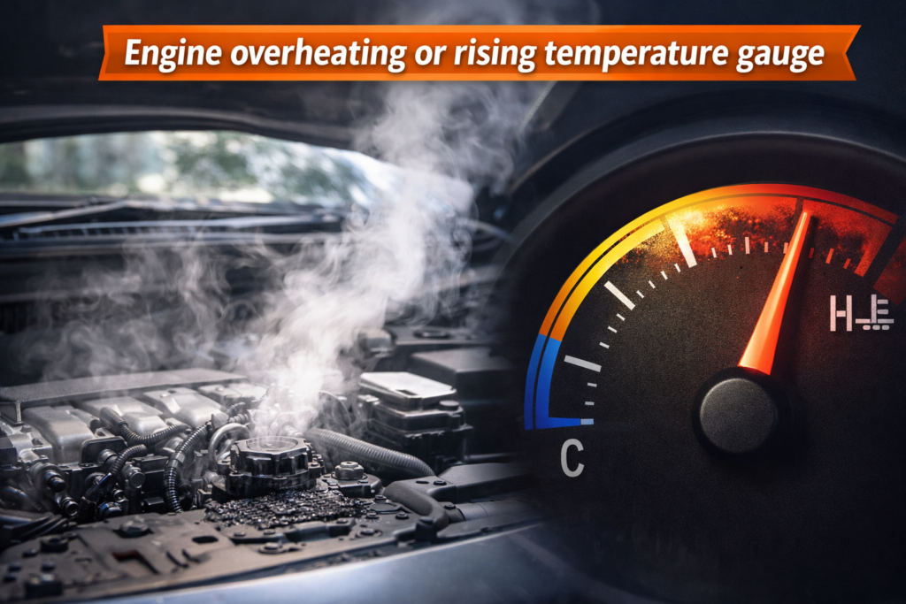 Symptom of bad radiator hose 